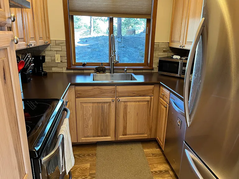 Kitchen. Its' small, but it's romantic and works!