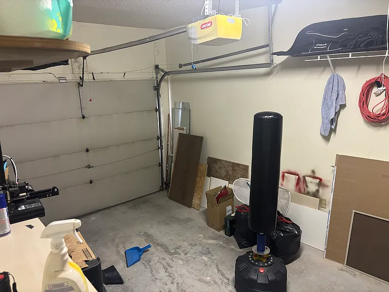 Garage space can contain a car