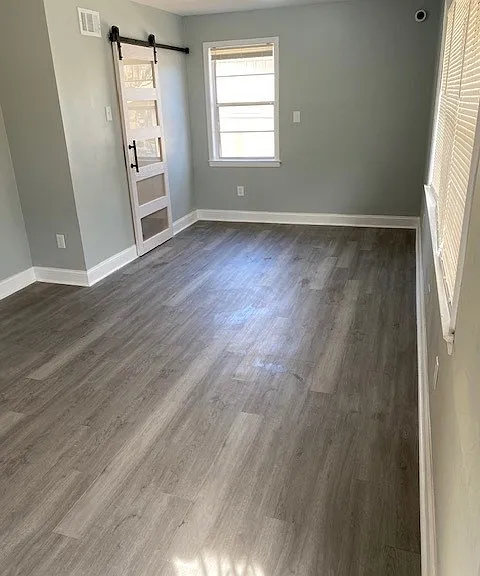 Family room/Farm Door going to Kitchen
