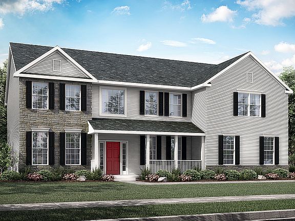 Farmhouse with 2-car garage