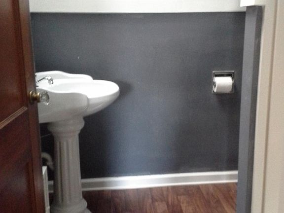 Modern bathroom with shower (no tub)