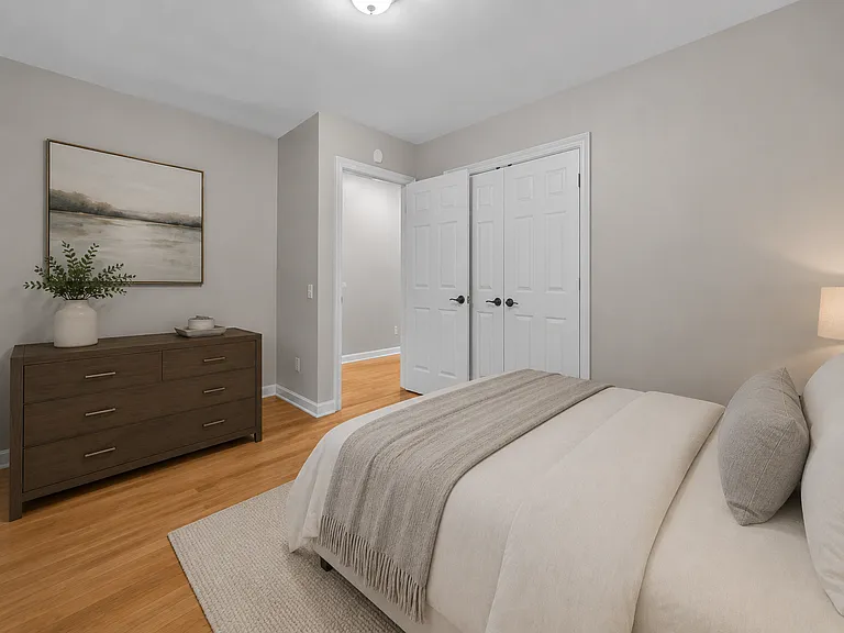 Second angle of staging of second bedroom