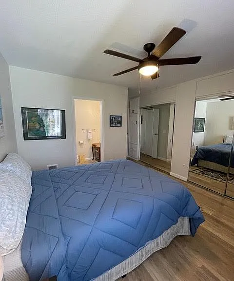 Master BR, linen closet and master bath.