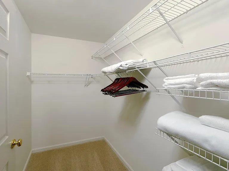 Spacious, walk-in closet