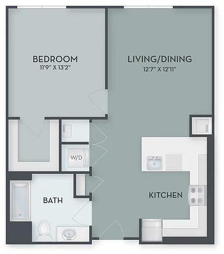 Floor plan One Bedroom A1-Workforce**