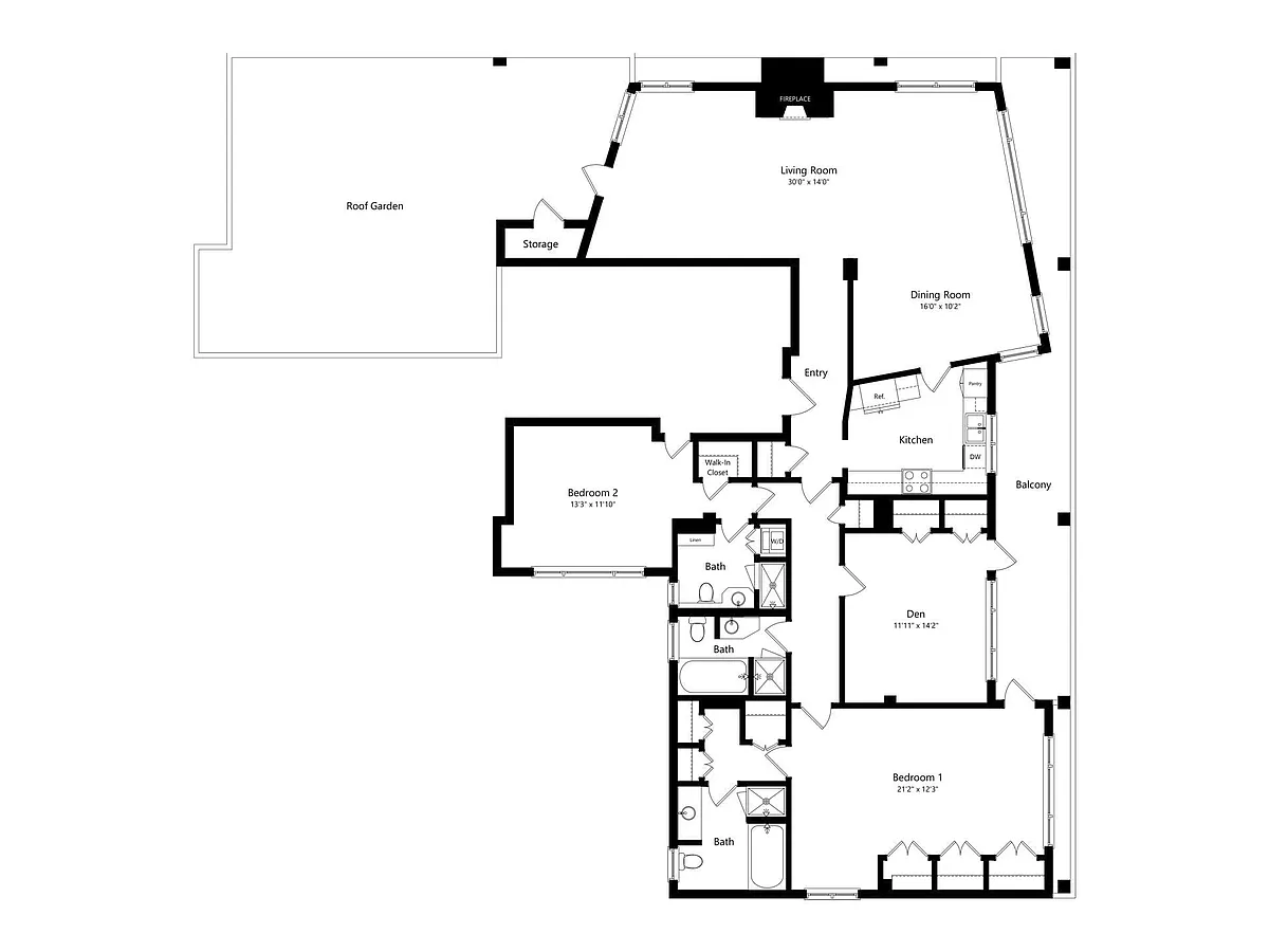 Floor plan Penthouse 1