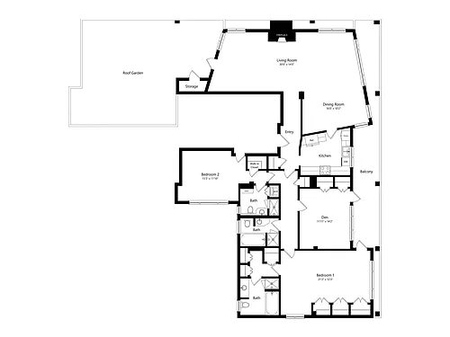 Floor plan Penthouse 1