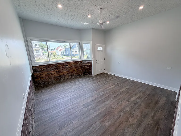 Large, bright living room