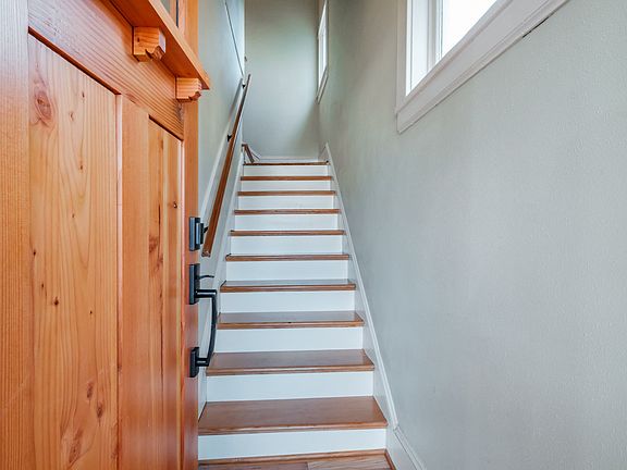 Stairs leading up to the unit.