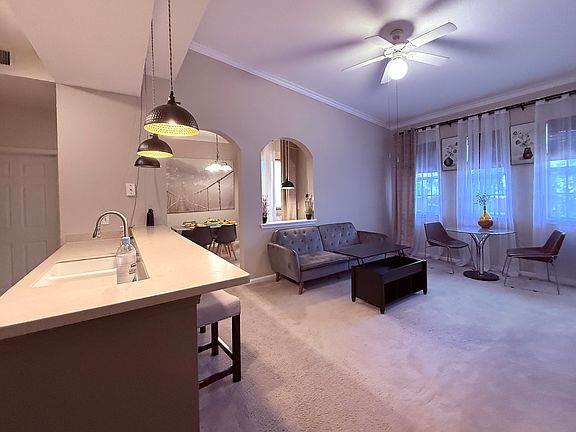 Bright and spacious living room.