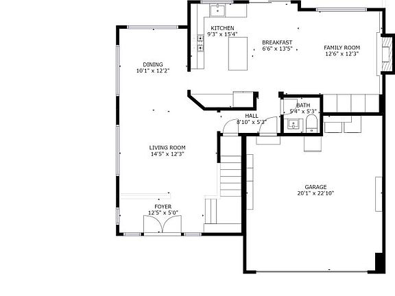 first level floor plan