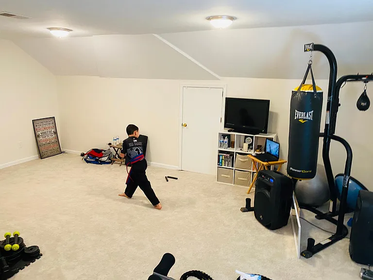Second Upstairs Large Suite. We used as an at home gym.