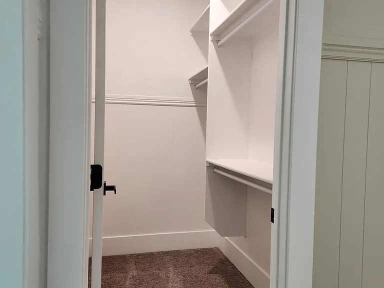 Walk-in master closet