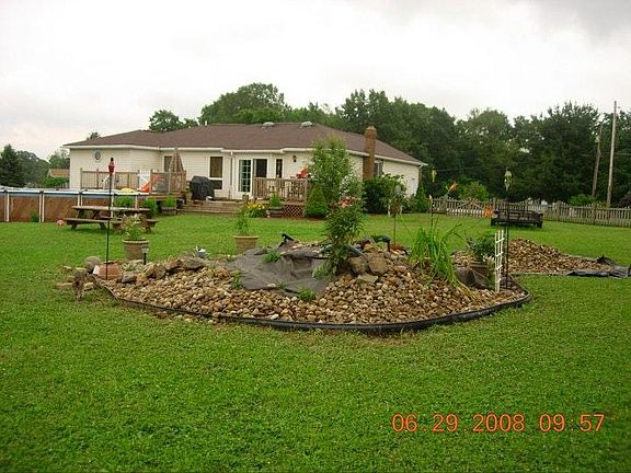 one acre back yard