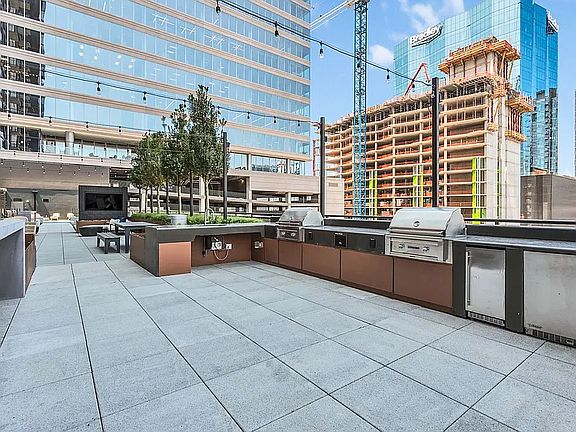 Outdoor Kitchen on the Amenities Deck