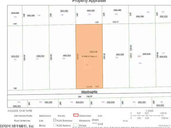 X STRAWBERRY Lane, Pomona Park, FL 32181