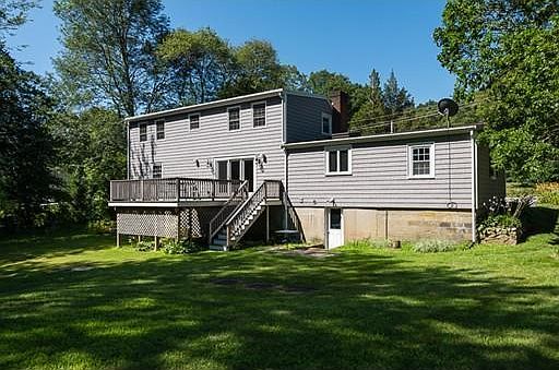 Rear Yard, Deck and Basement entrance