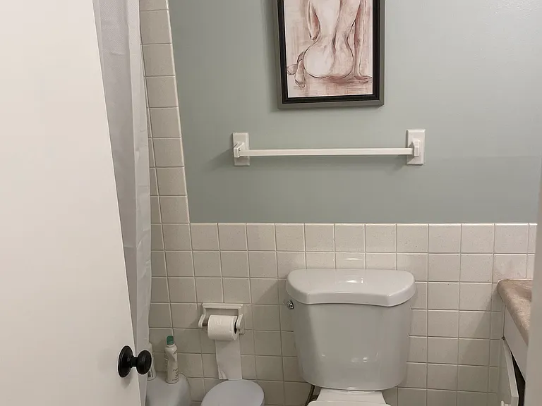 Bathroom with tub and shower
