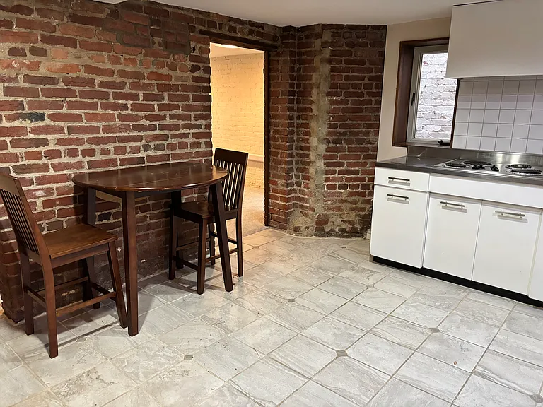 View into LR space from kitchen.