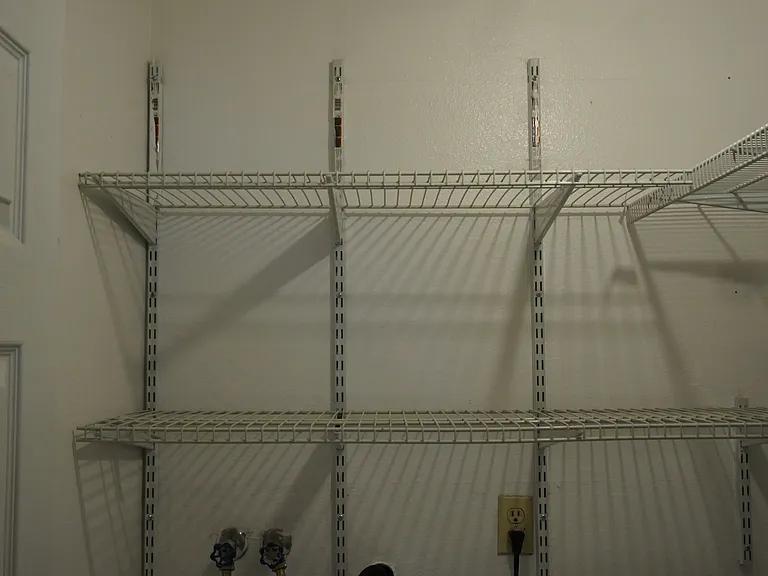 Tons of storage in the laundry!