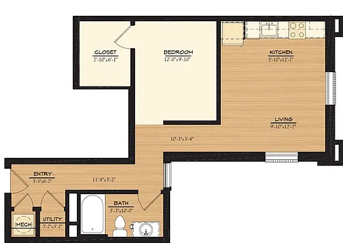 Floor plan THE WASH HOUSE - A4