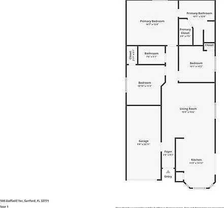 3 bed, 2.0 bath, 1088 sqft, $1,825 — Photo 2