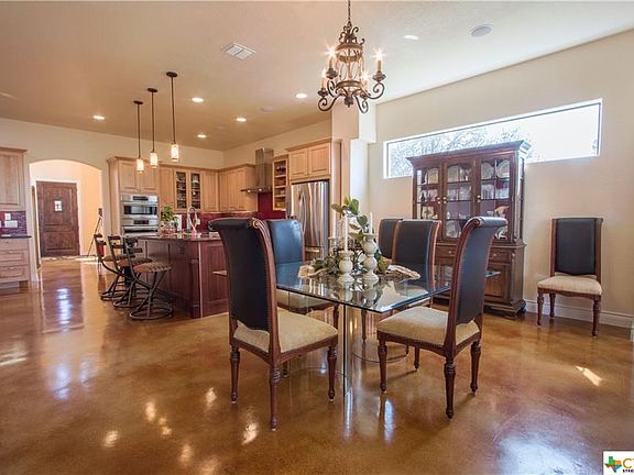 View of dining area and kitchen