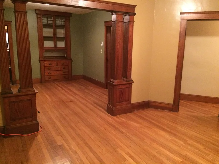 Dinning room next to living room