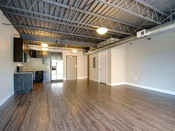 855 Broadway Street Kitchen and Living Room