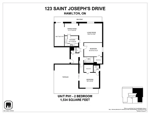Floor plan Apartment - 2 Bedroom