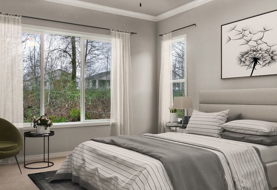 Virtually Rendered Master Bedroom