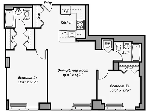 Floor plan B2P-1