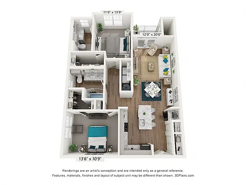 Floor plan The Battery