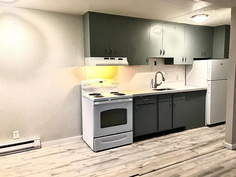 Kitchen with new flooring