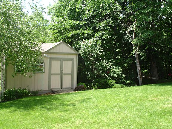 Storage Building with Irrigated Garden behind it