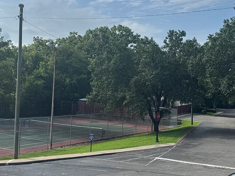 Tennis court view out of condo