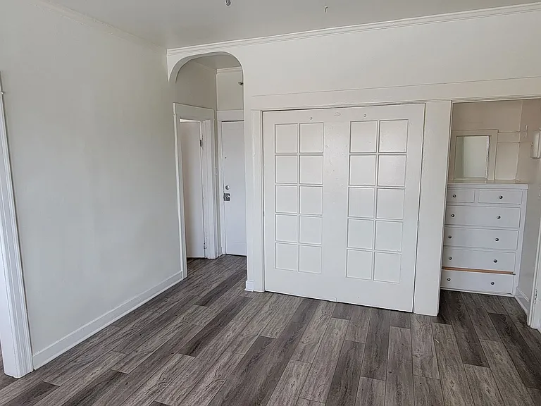 Studio apartment at the Western at Rosewood apartments in Los Angeles, California.