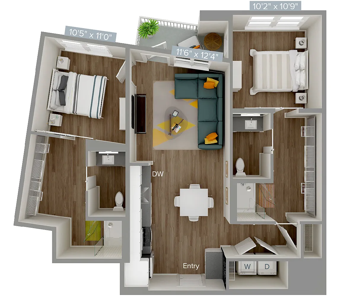 Floor plan B2-1