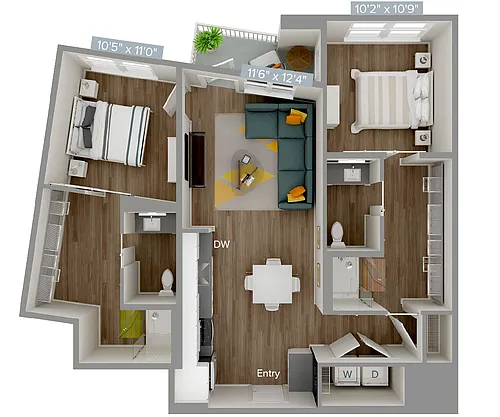 Floor plan B2-1