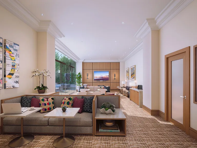 Resident lounge and business center