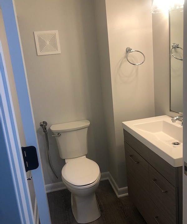 Powder room - first door in the hallway