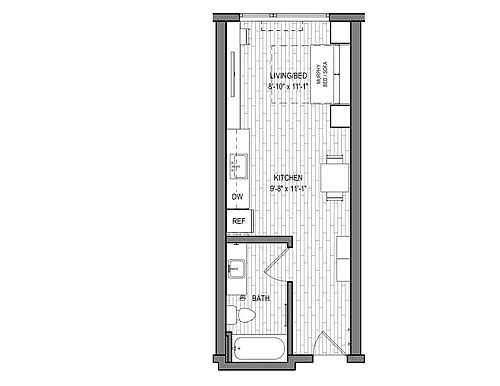 Floor plan Lithium - Furnished