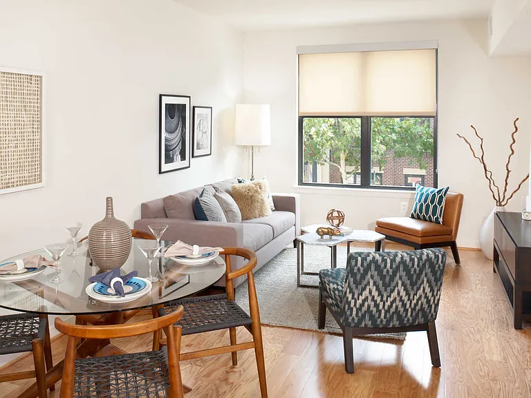 Dining and Living Room with Hard Surface Flooring