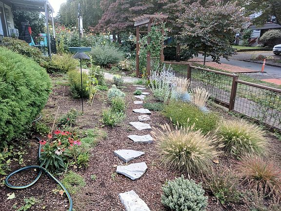 Front yard from your doorstep