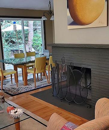 Fire place in liv/dining rm 