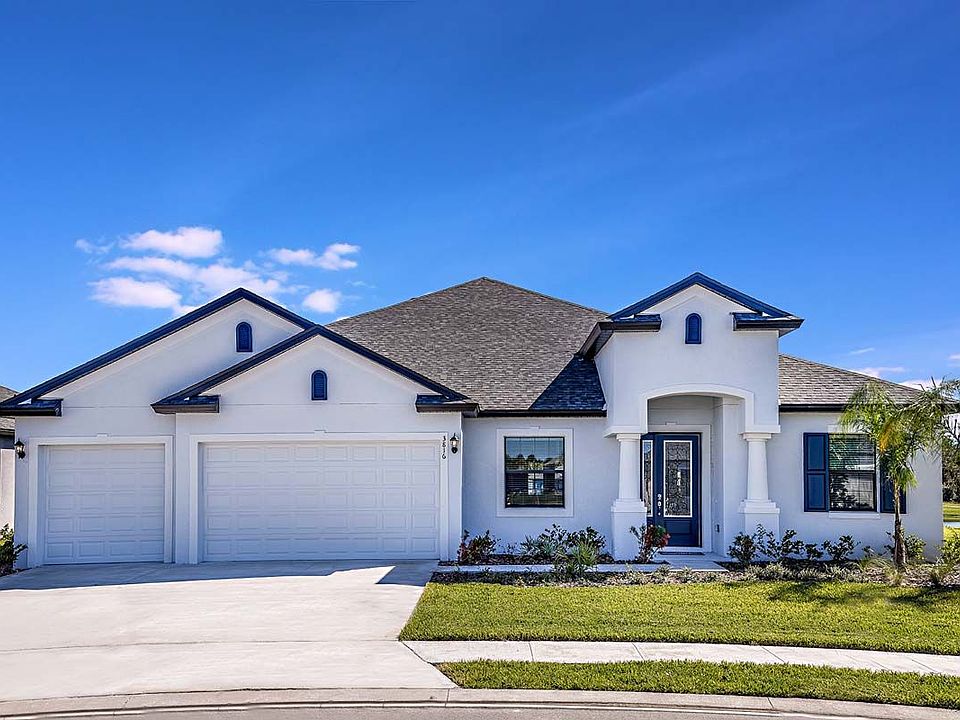 Joyce new construction home Tuscan elevation exterior at Cross Creek by William Ryan Homes Tampa