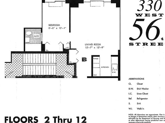5th image of 330 W 56th St APT 7B