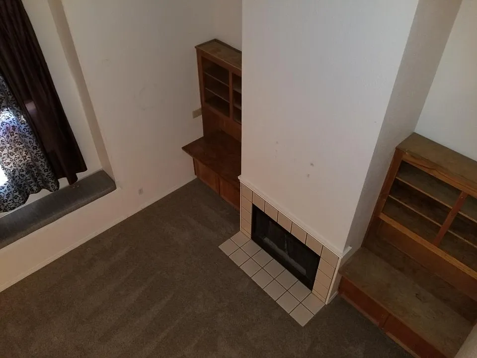 from upstairs looking at livingroom