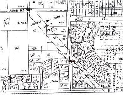 H Street Road on the south end of the plat map. North on Allan Street. The lot is located on the west side of the street