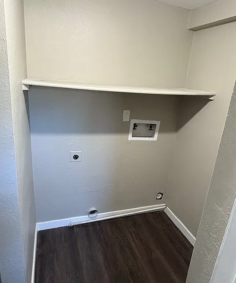 Washer and dryer hookups.
